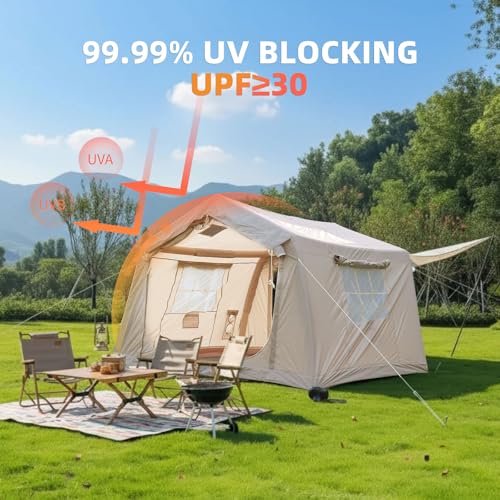 Carpa inflable para camping 4 estaciones 6 personas miniatura 2