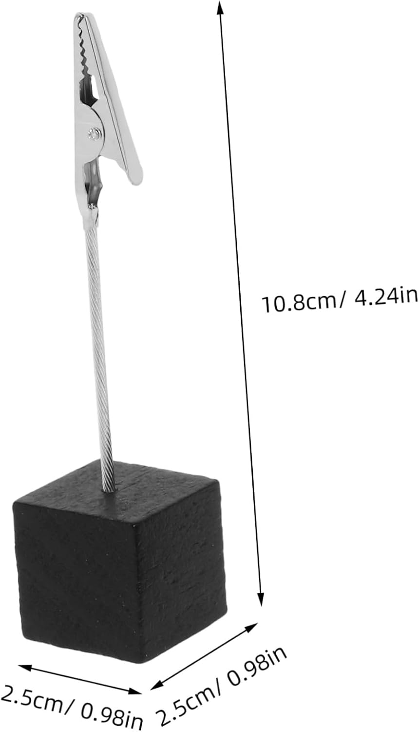 HOMSFOU 5pcs Retro Photo Holders Elegant Table Stands for Weddings Events Multi-Functional Desk Accessories Cute Memo Clip Holders