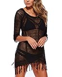 Das offene gehäkelte Design hält Sie kühl und lässt Ihre Haut und Badeanzug wenig zeigen.