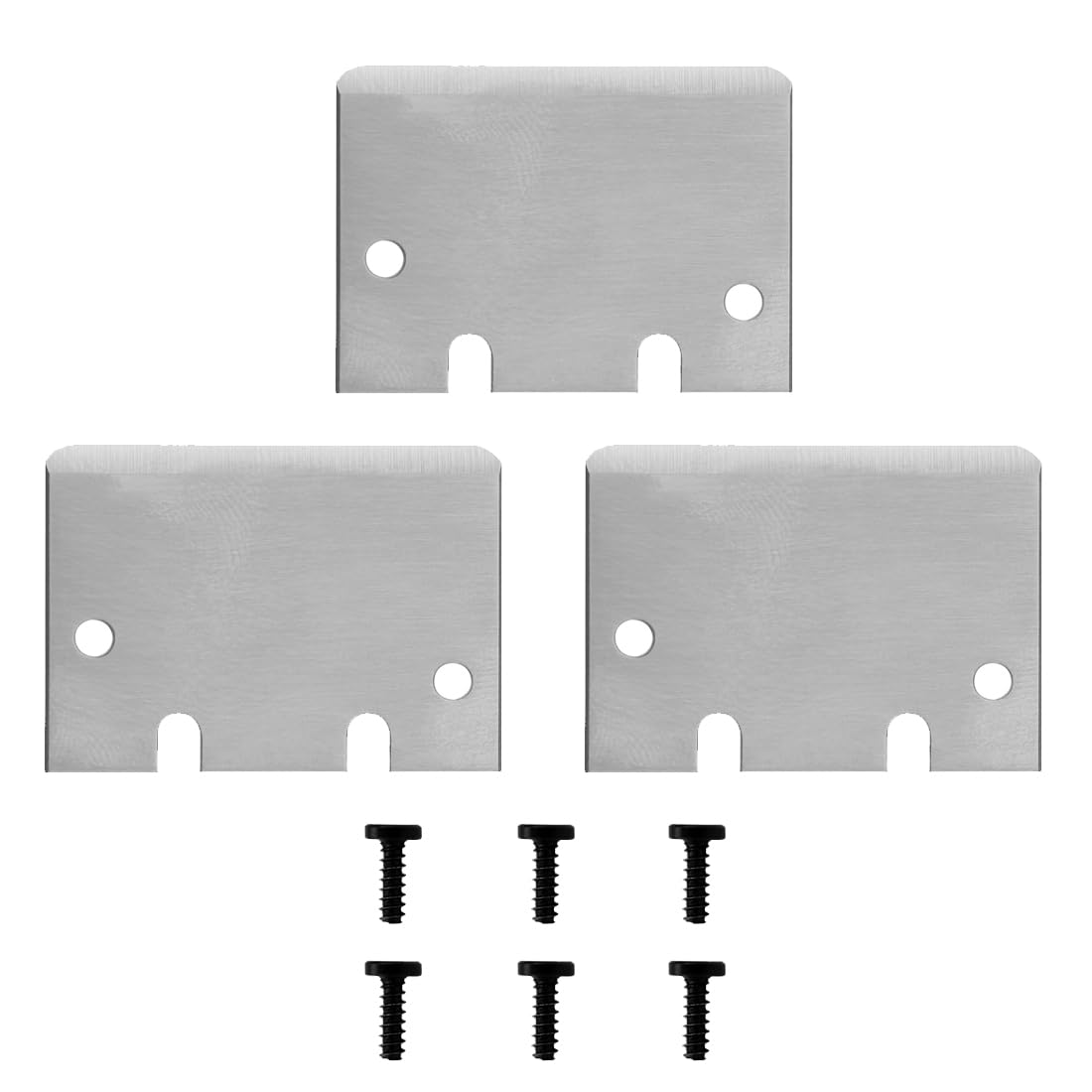 YAYNO 3PCS Cooktop Scrapers Impresión 3D Compatible with Bambu Lab A1/X1/P1 Series Anycubic Kobra Series Creality All Impresoras 3D Construir Placa Raspadores con 6 Tornillos