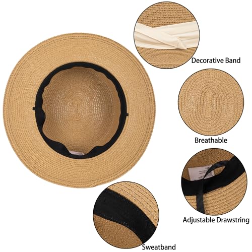 Sombrero de playa para mujer estilo Panamá M miniatura 3