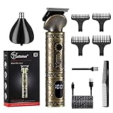 Hatteker Hair Clipper for Men Professional Zero Gapped Hair Beard Trimmer Grooming Kit Nose Trimmer