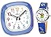 Produktbild Kinderwecker Fussball ohne Ticken Set mit Armbanduhr Jungen - 1736-5 KAU