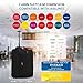Flight Knight Carry On Cabin Suitcase easyJet (Overhead), Jet2, Ryanair (Priority) Approved 2 Wheels Lightweight Bag Ideal for Airline Travel 55x40x20cm