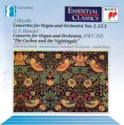 Organ Concertoss 1 [Audio CD] Amsterdam Chamber Orchestra / Rieu / Klerk