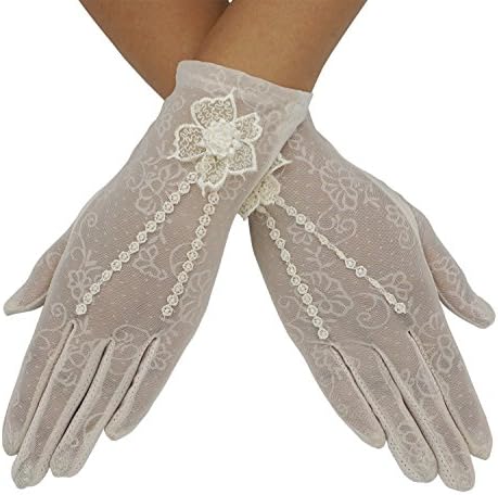 Outdoor Summer Screentouch Driving Gloves Sunproof Lace Short Gloves