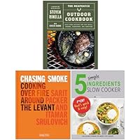 The MeatEater Outdoor Cookbook, Chasing Smoke & 5 Simple Ingredients Slow Cooker 3 Books Collection Set