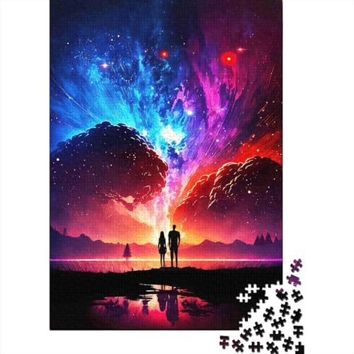 Puzzle de 1000 piezas Cielo Nube Reflexión de cartón para entretenimiento interior de adultos