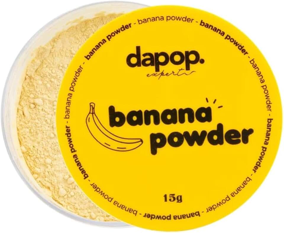 Pó Banana Powder Dapop - Pó Facial Translúcido Selador Maquiagem - Sela Perfeitamente, Controla Oleosidade, Acabamento Matte