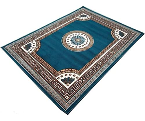 Image of GULDASTA Blue Carpet 6x8 Feet for Living Room
