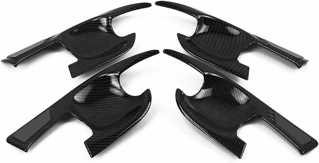 Car Accessories Compatible with Toyota Camry 2024 2023 2022 2021 2020 2019 2018 Exterior Door Handle Bowl Cover Trims Protector Decoration ABS 4PCS(Carbon Fiber Style)