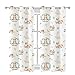 Cartoon Woodland Baby Animals Blackout Curtains for Living Room,Watercolor Cute Forestry Wildlife Bear Squirrel Bunny Fox Grommet Thermal Insulated Room Darkening Curtains 63L x 21W,2 Panels
