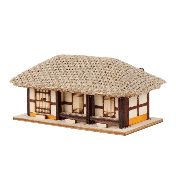 Amazon | ヤングモデラーホビー木製モデルキット ミニ 1/150 茅葺き