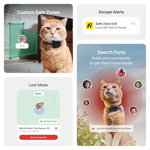 Fi Mini GPS Tracker for Cats — Lightweight Collar Attachment, Virtual Fences, Escape Alerts, Step & Health Tracking, Waterproof Cat Tracker — 6-Month Membership Included - Image 5