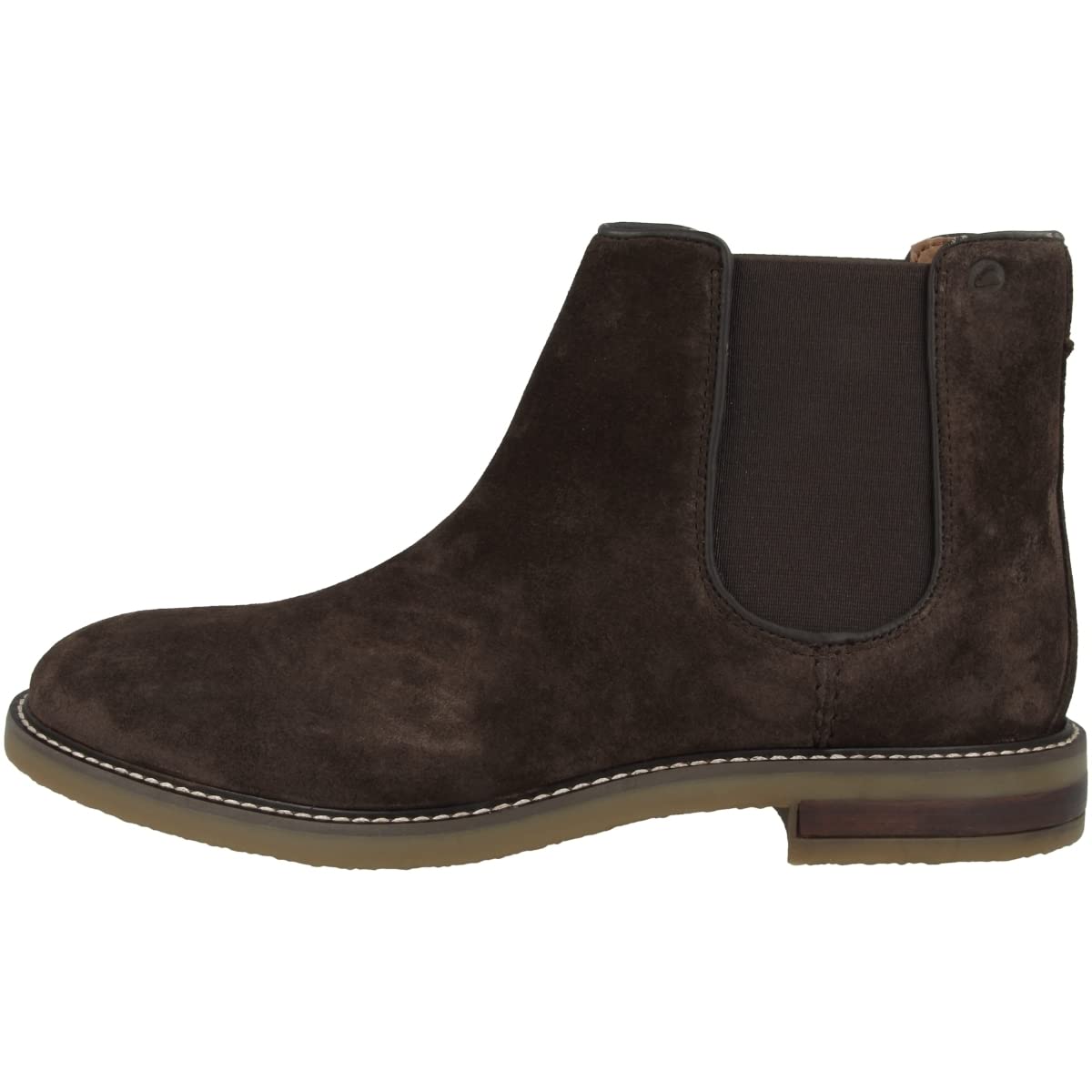 Clarks Men's Jaxen Chelsea Boot, Brown Sde, 7 UK