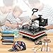 VEVOR Heat Press 15x12 Inch, 8 in 1 Heat Press Machine with Tumbler Press Hat Press, Swing Away T Shirt Pressing Machine, Digital Heat Press Transfer Machine Sublimation for T-Shirt Hat Cap Mug Plate