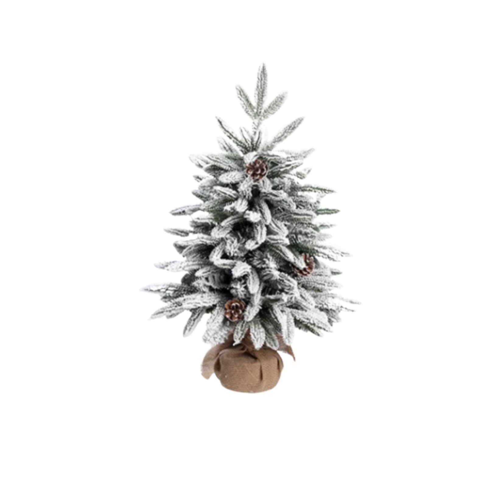 Kompaktowa sztuczna choinka: idealna do dekoracji wnętrz domu, biurka i małych przestrzeni (długo, 60 cm)
