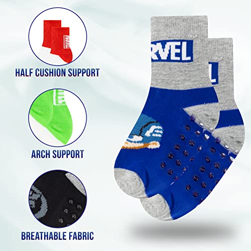 Image of Spiderman Grip Socks, Socks for Toddler Boys, 10 Pack, Spider man Toddler Gripper Socks, Amazing Spiderman Variety Pack