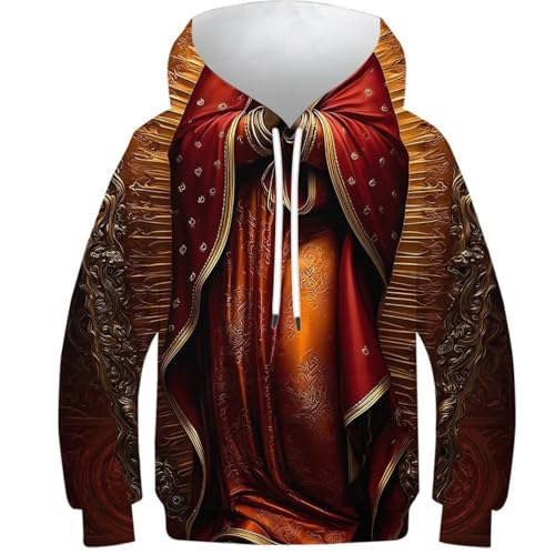 Sweat enfant 3D Éclat Divin au motif résistant et sweat-shirt chaud 8-10 ans
