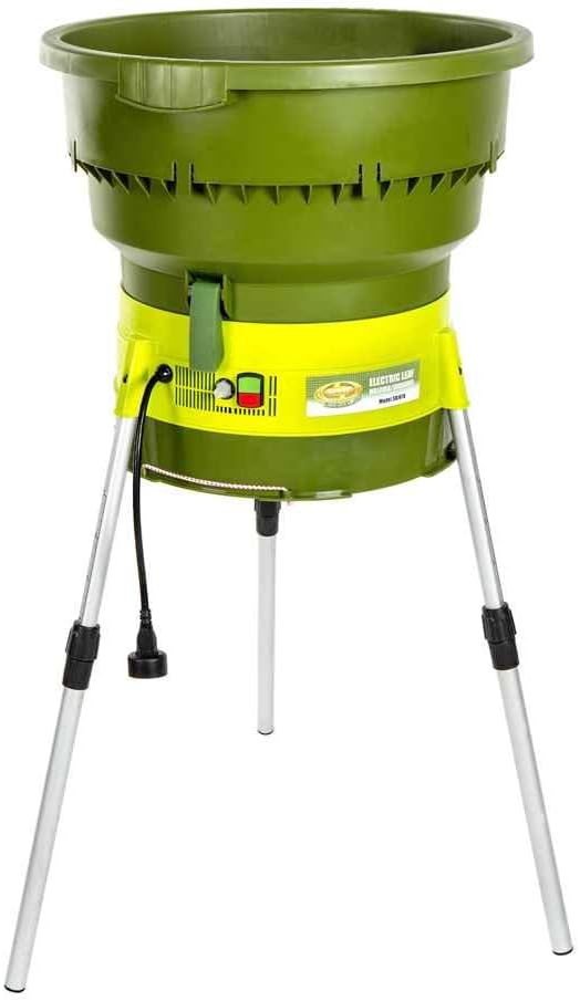 Sun Joe SDJ616 Electric Leaf Mulcher/Shredder 13-Amp 16:1 Reduction Ratio, 8,000-RPM, Mulch up to 55-Gallons per Minute, Adjustable Control Dial, Green