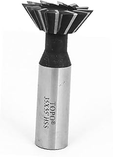 X-DREE Obróbka drewna 1-3/8 'x 55 stopni Prosty otwór frezarski HSS na jaskółczy ogon(Tratamiento de madera 1-3/8' 'x 55 Grados Recto HSS Dovetail Fresa