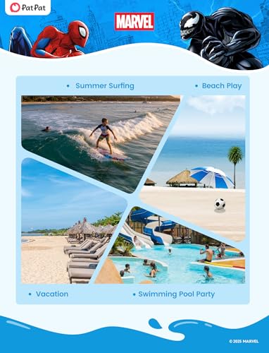 Image of Disney Marvel Spiderman Swimsuit Rash Guard Shirt & Swim Trunks Stitch Boys Swim Set UPF 50+ Summer Kids Bathing Suit 3M-13T