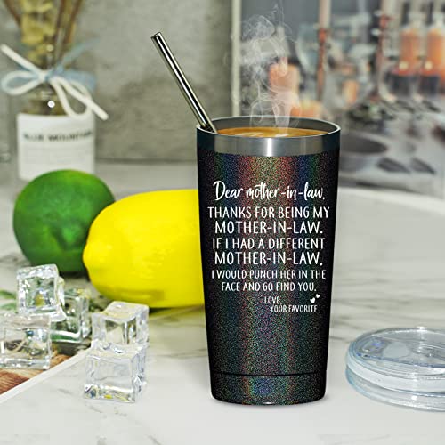 Grifarny Mother In Law Gifts From Daughter In Law, Son In Law - Christmas Mothers Day Birthday Gifts For Mother In Law - Mother In Law Tumbler Cup 20Oz #TOP5