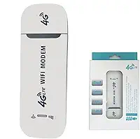 Athenix Roteador WiFi Portátil 4G LTE USB, Roteador de Rede Sem Fio, Ponto de Acesso Móvel USB de Bolso Com Slot para Cartão SIM, Adaptador de Rede USB, até 10 Dispositivos WiFi