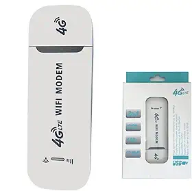 Athenix Roteador WiFi Portátil 4G LTE USB, Roteador de Rede Sem Fio, Ponto de Acesso Móvel USB de Bolso Com Slot para Cartão SIM, Adaptador de Rede USB, até 10 Dispositivos WiFi