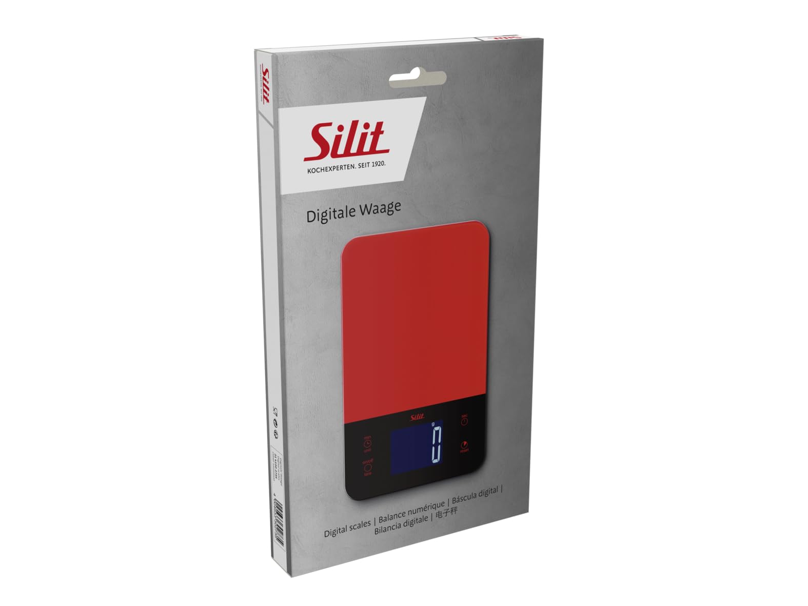 Silit Digitale Küchenwaage mit Tara, bis 5kg, Haushaltswaage mit Touch-Display, Küchenwaage digital, große Wiegefläche, Kurzzeitmesser-Funktion Küche, Haushalt & Wohnen