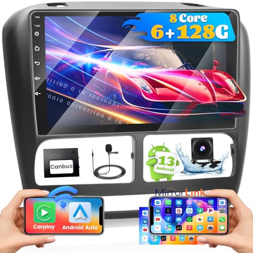 [2024 Upgrade 8 Core 6G+128G] Hikity 9' Android 13 Dashboard Radio Kit für FIAT