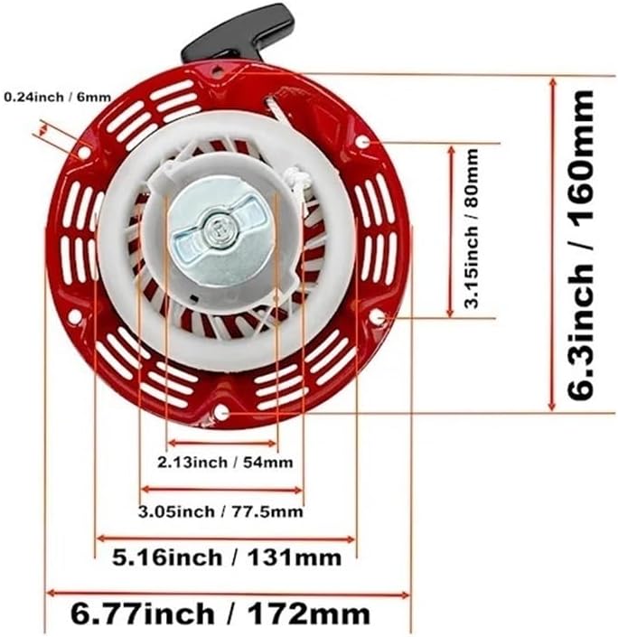 Pull Starter with Extra Rope Fit for GX120 GX140 GX160 GX200 GX168 Maintenance
