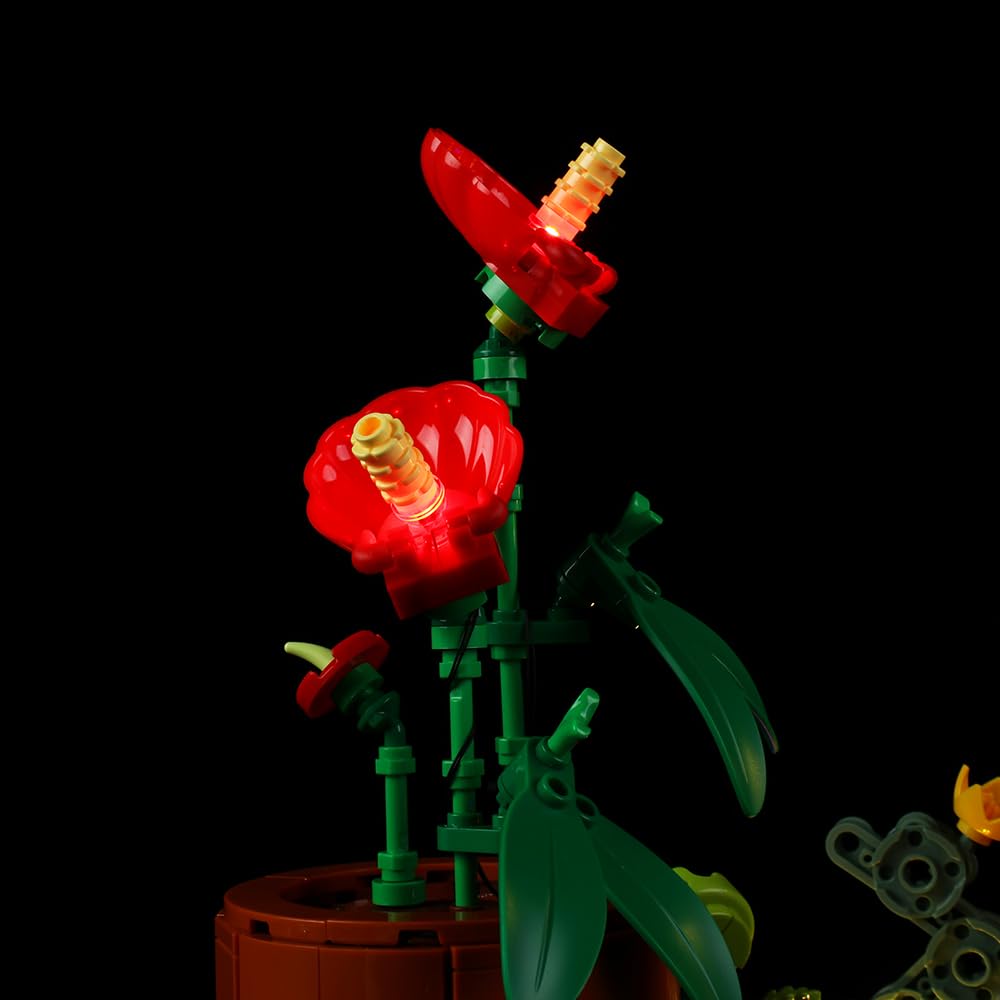 Kyglaring LED Light Set for Lego Plants Building Blocks Sets 10329 (No Model)