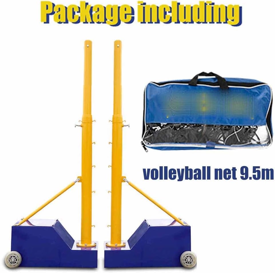 3 in 1 Volleyball Poles with Net, Volleyball/Badminton/Tennis Net Posts, Stable Counterweight Box (Color : Style 5, Size : 3.5-8ft) (Style 3 3.5)