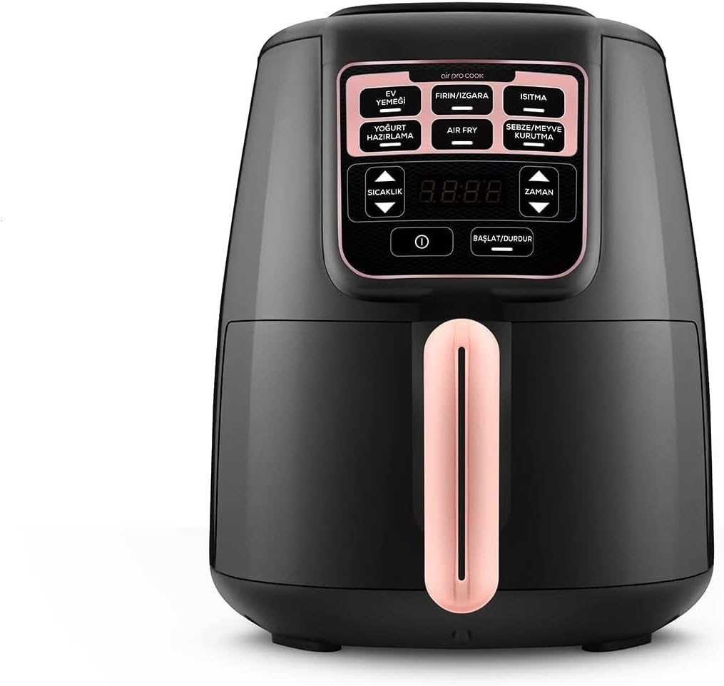 Karaca Air Pro Cook XL 2 In 1 Konuşan Airfryer Rose Gold