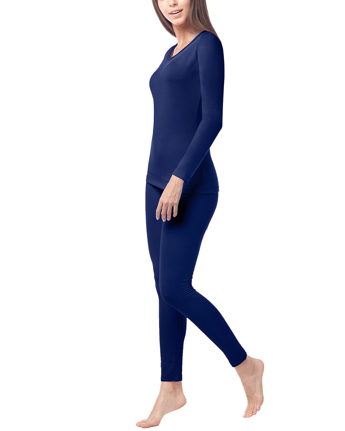 LAPASA Completo Termico Donna Fodera in Micropile Calore Base L17 - Abbigliamento Intimo Invernale Maglietta Pantaloni Calzamaglia Tuta Sci Trekking
