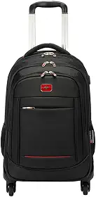 TOKSHOP Mochila de Rodinhas Reforçada Compartimento Especial para Notebook 18 Polegadas Universitária Executiva Escolar ou Viagem Acabamento Resistente Qualidade Premium