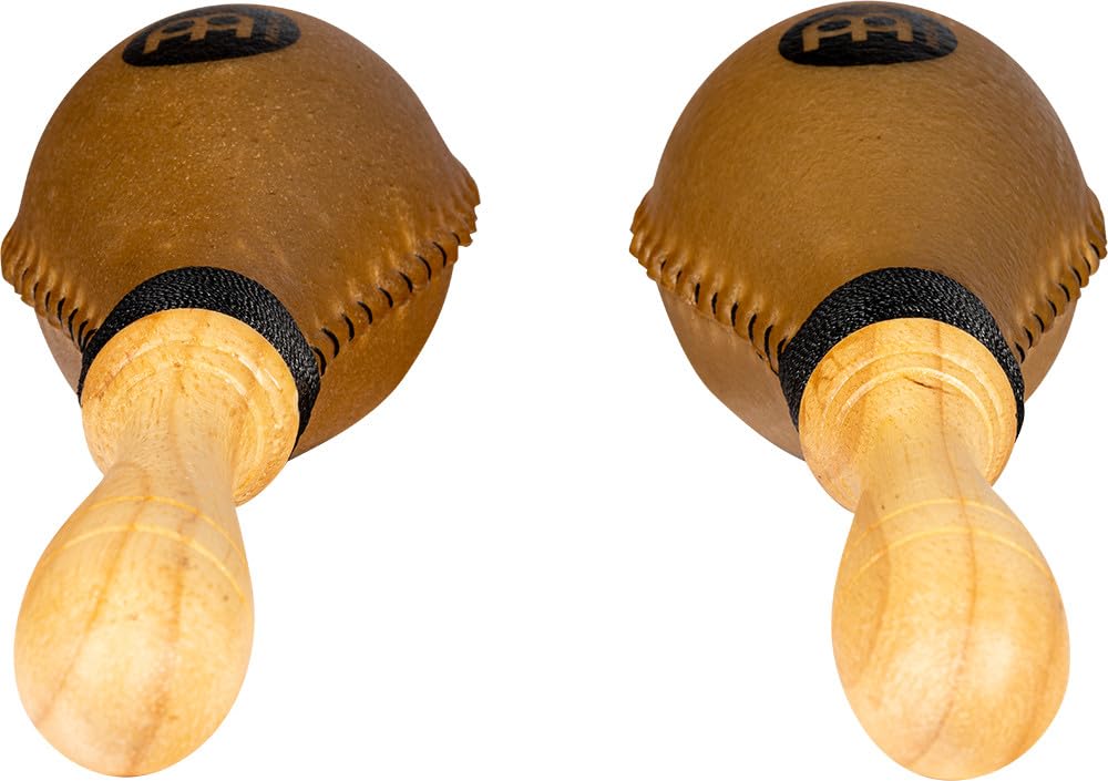 Meinl Percussion MSM4 - Maracas Rawhide (Jumbo), lunghezza 30 cm, Colore: Legno Naturale