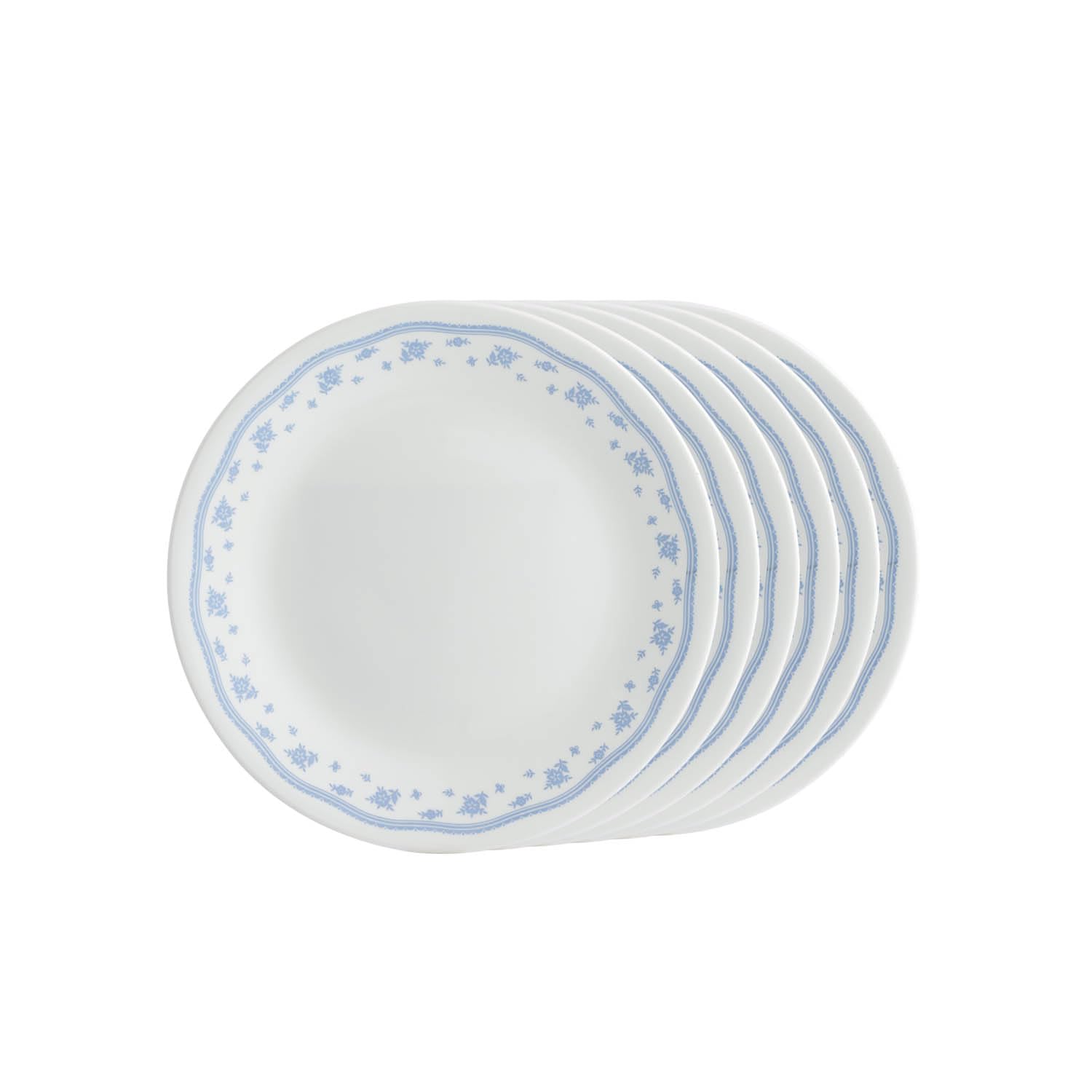 Corelle Livingware Morning Blue Glass Dinner Plate, 26.2cm, 6 Pieces, White (B01NAVATBM) Amazon Price History, Amazon Price Tracker