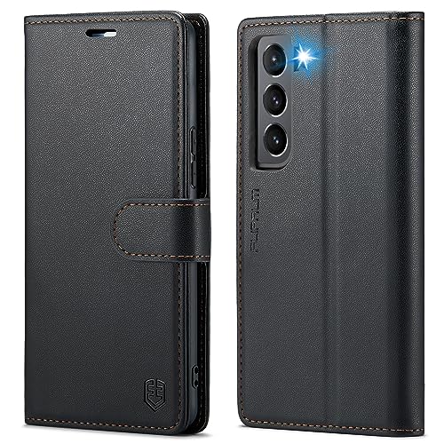 Étui Samsung S21 protection antichoc RFID et porte-carte FLIPALM en cuir