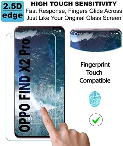 TeKKno® Pack of 2, Compatible with OPPO Find X2 Pro, Clear Hydrogel TPU Screen Protector Shield Guard Cover [Full Coverage] [Dry-Fit] [NOT Glass] [Ultra tough] for Oppo Find X2 PRO (6.7")