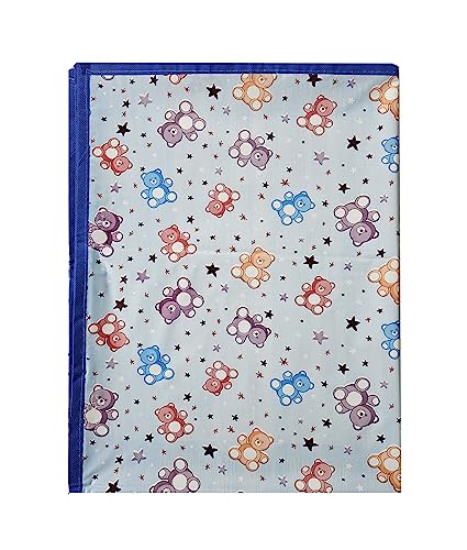Image of EcoSoft Plastic Sheet,PVC Sheet for Kids,Rubber Sheet for Babies,Bed Wetting Protector(90 x 135 cm) (Blue STARBEAR)