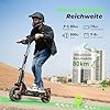 E Scooter mit Straßenzulassung, 11 Zoll MAX 80KM Reichweite Offroad Elektroroller, Faltbarer E-Roller mit Duale Aufhängung, Blinker und APP，Elektroscooter Erwachsene für Stadt und Land Pendeln