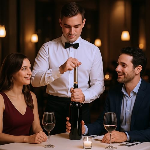 Sacacorchos Aire Presión Profesional Acero Inoxidable Abrebotellas Premium Regalo Hombre Original Accesorio Vino Tinto Fácil Uso Sin Esfuerzo Elegante Abridor Botellas Regalos Creativos - imagen 7