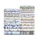 Laura Ashley - King Sheet Set, Cotton Flannel Bedding, Brushed for Extra Softness & Comfort (Vanessa Grey, King)
