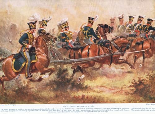 Impression sur toile Royal Horse Artillery Henry Payne finition peinture