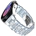 HALLJOY for Galaxy Watch 5 Band for Women, Lightweight Watch Band for Galaxy Watch 4/5 40mm 44mm, Galaxy Watch 4 Classic 42mm 46mm, Galaxy Watch 5 Pro 45mm Wristband Bracelet, White Rhinestone