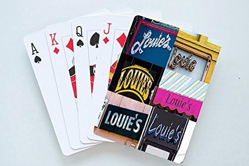 LOUIE Personalized Playing Cards featuring photos of actual signs