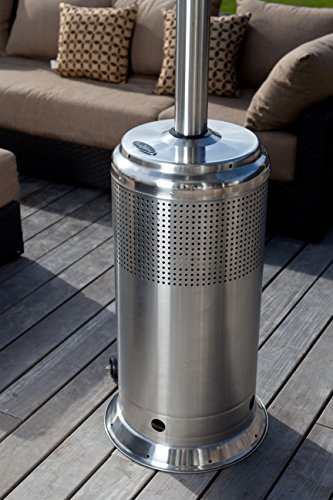 Fire-Sense-Stainless-Steel-Pro-Series-Patio-Heater-with-Wheels-Full-Length-Outdoor-Patio-Heater-Vinyl-Cover-Heavy-10-Gauge-Felt-Lined-Black-Vinyl-Waterproof-Weather-Resistant Fire Sense Stainless Steel Pro Series Patio Heater with Wheels Full Length Outdoor Patio Heater Vinyl Cover Heavy 10 Gauge Felt Lined Black Vinyl Waterproof Weather Resistant