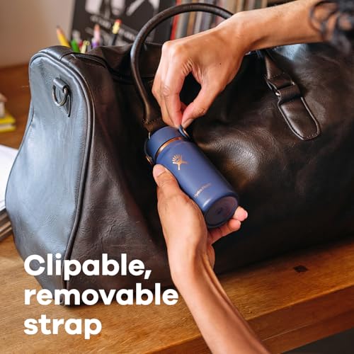 Image of Hydro Flask Micro Bottle - Insulated Mini Leak Proof Flask for Purse or Pocket in 6.7 Oz Forest Green Arc